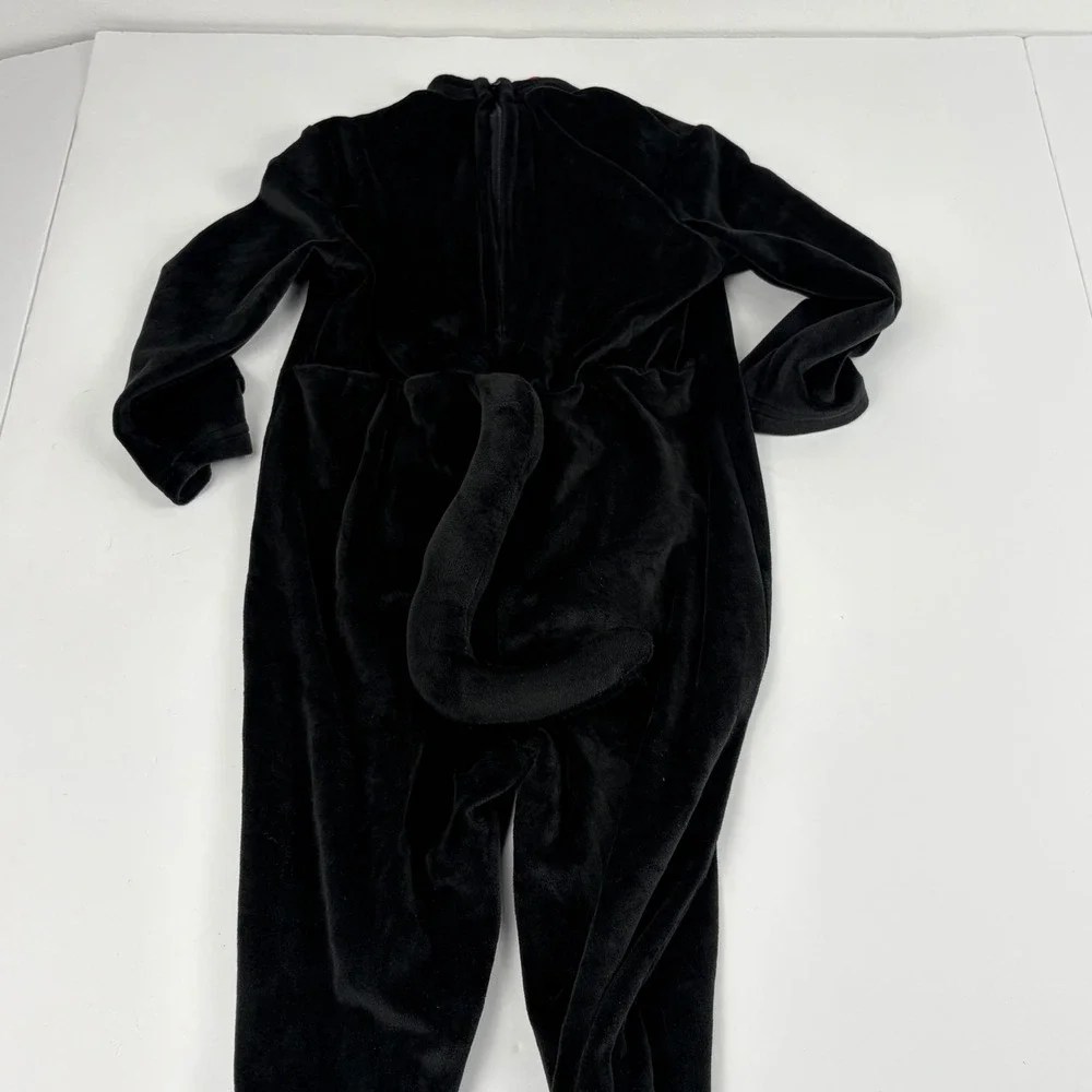 Dr Seuss The Cat in the Hat Jumpsuit Costume Toddler 2T Spirit Halloween Black